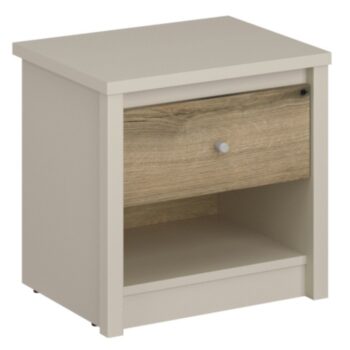 KONDELA Karos 1S nočný stolík kašmír / dub evoke
