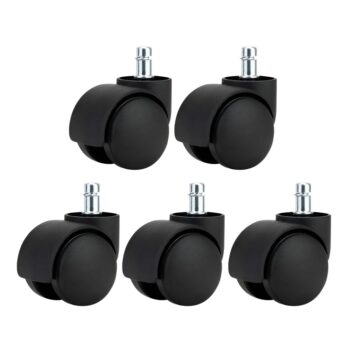 KONDELA Koliesko Typ 1 koliesko (5 ks) čierna