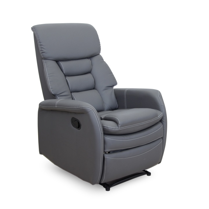 KONDELA Komfy relaxačné kreslo sivá KONDELA Komfy relaxačné kreslo sivá