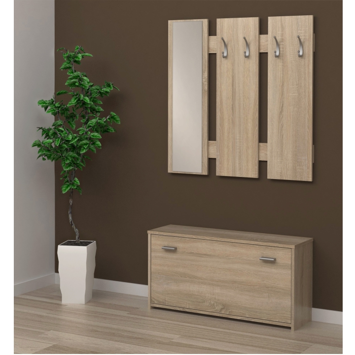 KONDELA Lada 3 New predsieň dub sonoma KONDELA Lada 3 New predsieň dub sonoma