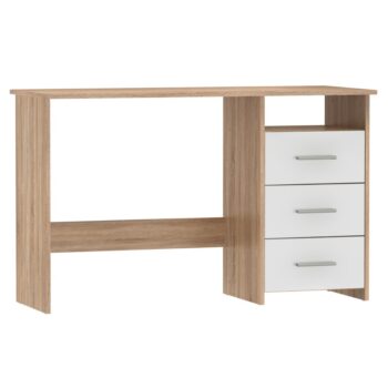 KONDELA Laristote New L/P univerzálny pc stolík dub sonoma / biela