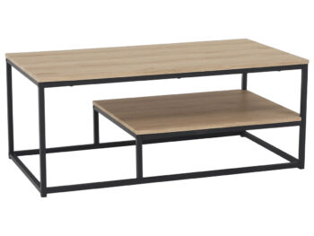 KONDELA Laron konferenčný stolík dub svetlý / čierna