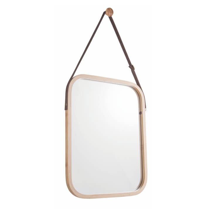 KONDELA Lemi 2 zrkadlo na stenu prírodná KONDELA Lemi 2 zrkadlo na stenu prírodná