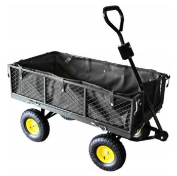 KONDELA Lenko záhradný vozík čierna