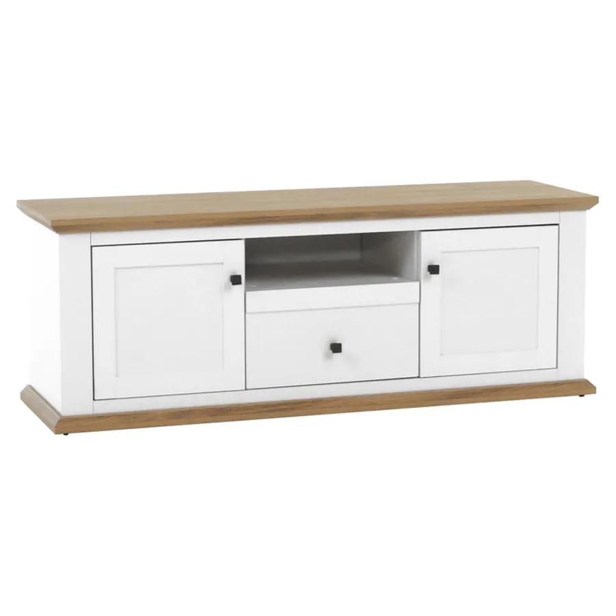 KONDELA Leon MZ15 tv stolík biela / dub grand KONDELA Leon MZ15 tv stolík biela / dub grand