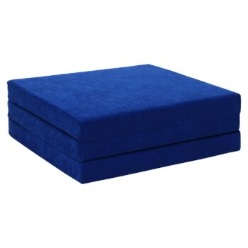 KONDELA Levi 65 skladací matrac modrá