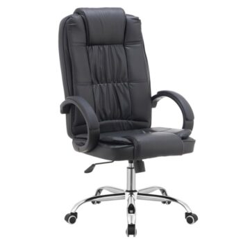 KONDELA Madox New kancelárske kreslo čierna / chróm