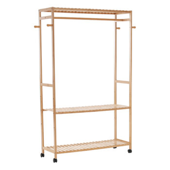 KONDELA Melar šatníkový organizér bambus