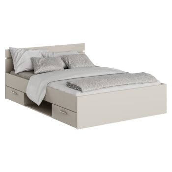 KONDELA Michigan New 140 posteľový rám s úložným priestorom kašmír