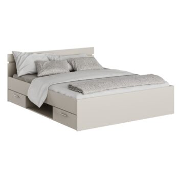 KONDELA Michigan New 160 posteľový rám s úložným priestorom kašmír