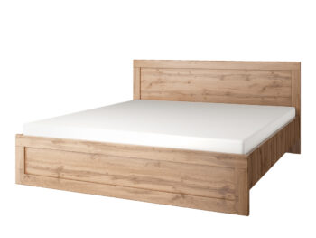 KONDELA Moratiz 180 posteľový rám dub wotan