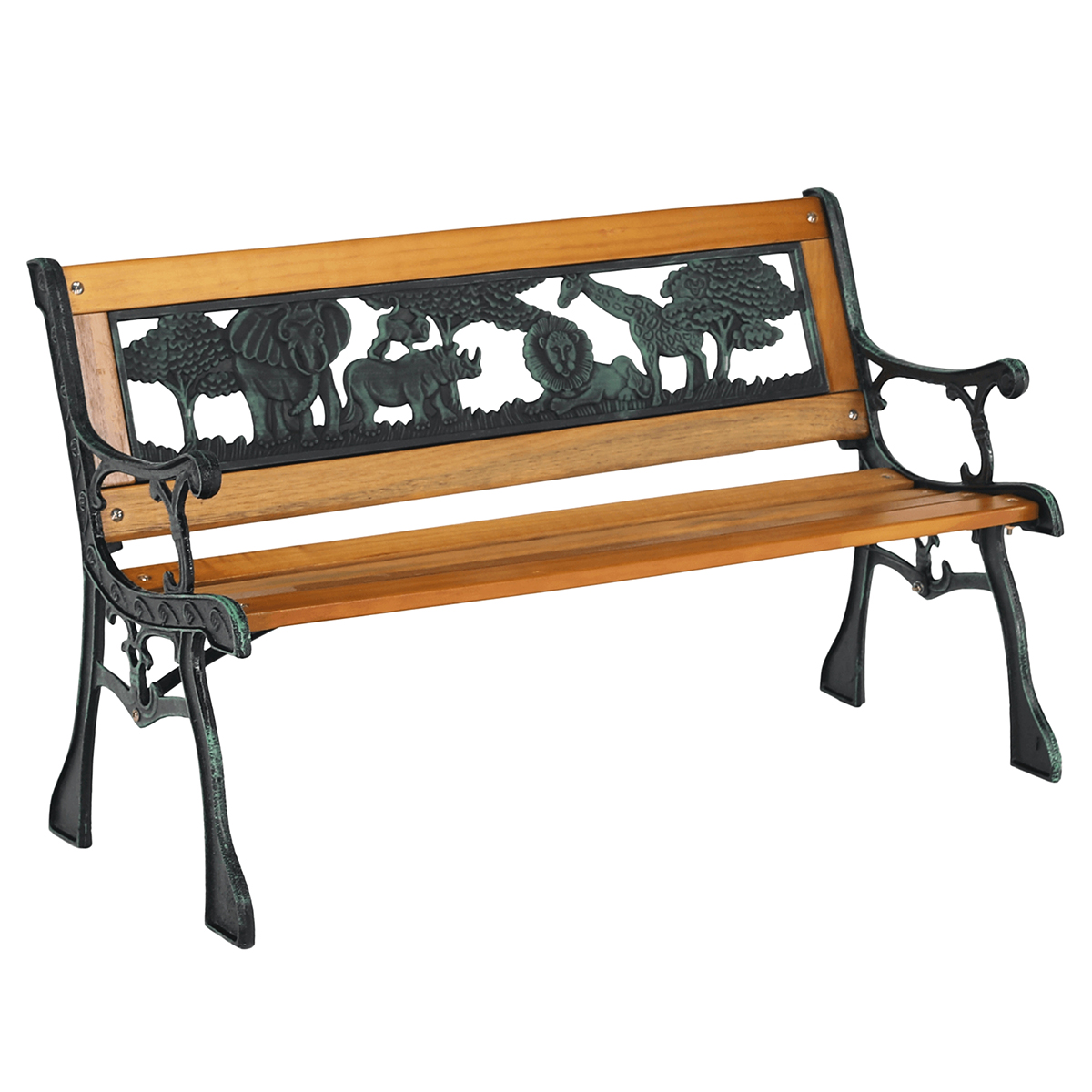 KONDELA Nadaza detská lavička čierna / prírodná KONDELA Nadaza detská lavička čierna / prírodná