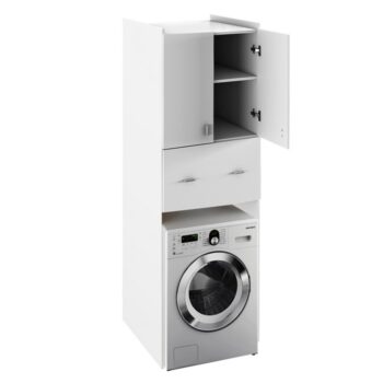 KONDELA Natali Typ 9 skrinka nad práčku biela