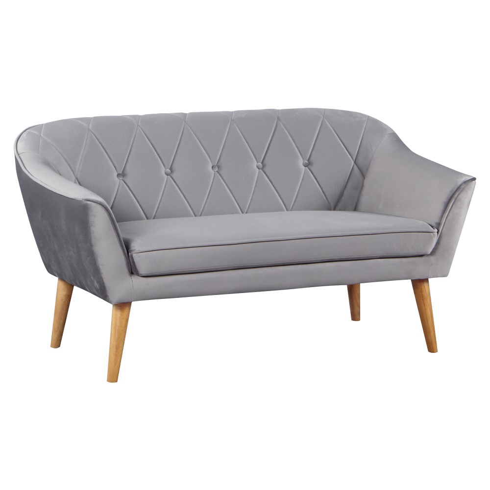 KONDELA Nosel dvojsedačka sivá / prírodná KONDELA Nosel dvojsedačka sivá / prírodná