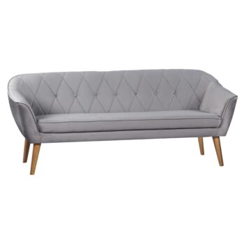 KONDELA Nosel trojsedačka sivá / prírodná