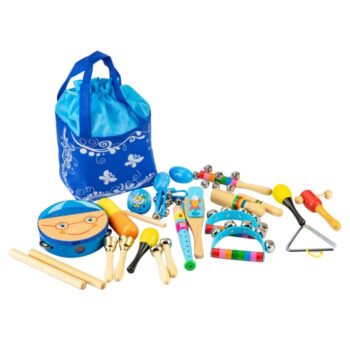 KONDELA Notio Typ 2 set hudobných nástrojov 16 ks mix farieb