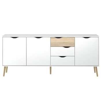 KONDELA Oslo 75454 komoda dub sonoma / biela