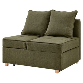 KONDELA Osvaldo rozkladacia pohovka zelená