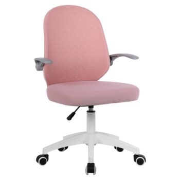 KONDELA Pastura kancelárske kreslo ružová / biela