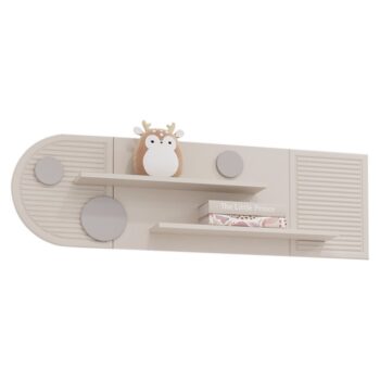 KONDELA Piga 130 polica kašmír / dub craft zlatý / sivá