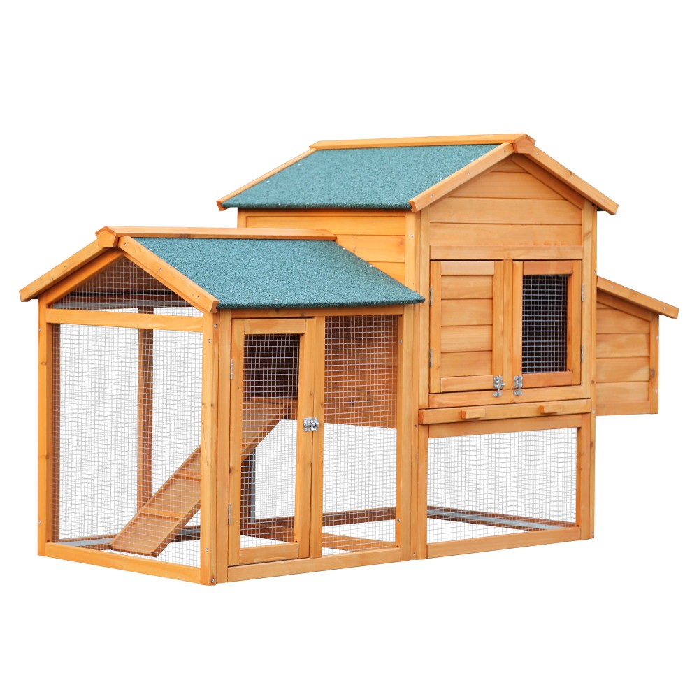 KONDELA Pipon kurník pre sliepky hnedá / zelená KONDELA Pipon kurník pre sliepky hnedá / zelená