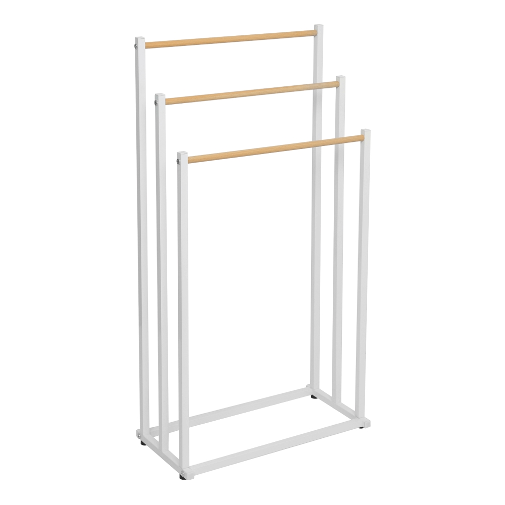 KONDELA Poldo kovový stojan na uteráky biela KONDELA Poldo kovový stojan na uteráky biela