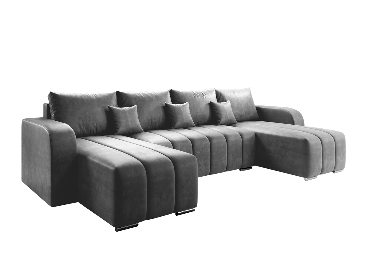 KONDELA Porima U L/P rohová sedačka u s rozkladom sivá KONDELA Porima U L/P rohová sedačka u s rozkladom sivá