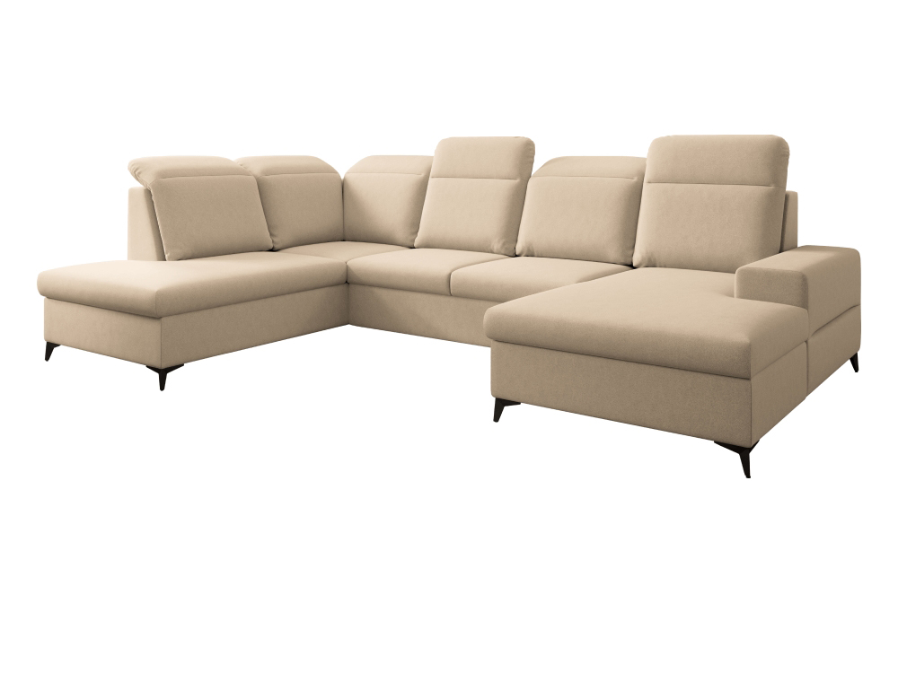 KONDELA Princ Roh U L rohová sedačka u s rozkladom béžová KONDELA Princ Roh U L rohová sedačka u s rozkladom béžová