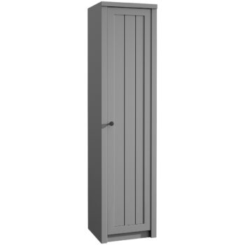 KONDELA Provance S1D policová skriňa sivá