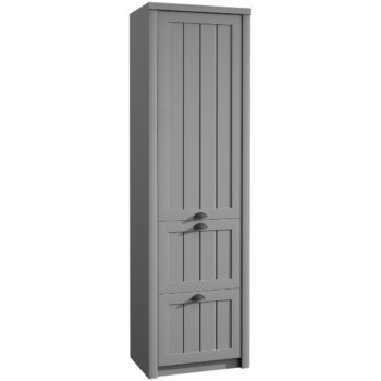KONDELA Provance S1D2S jednodverová šatníková skriňa sivá