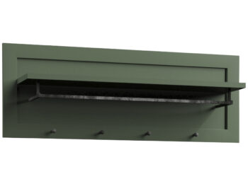 KONDELA Provance WP vešiakový panel zelená