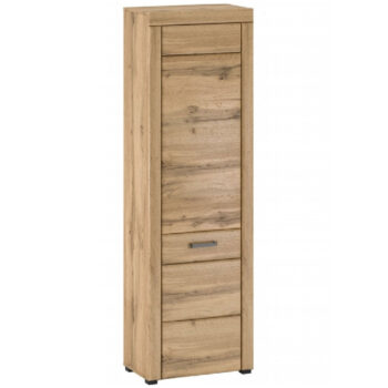 KONDELA Pusan V jednodverová policová skriňa dub apalačský