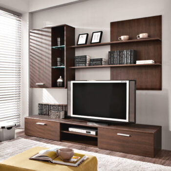 KONDELA Quatro obývacia stena wenge