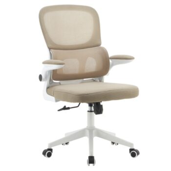 KONDELA Rakin kancelárske kreslo béžová / biela