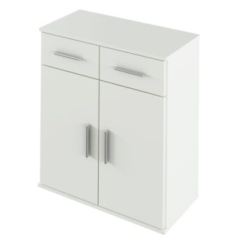 KONDELA Resita Typ 2 dvojdverová komoda so zásuvkami biela