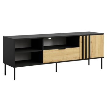 KONDELA Rimina tv stolík čierna onyx / dub artisan