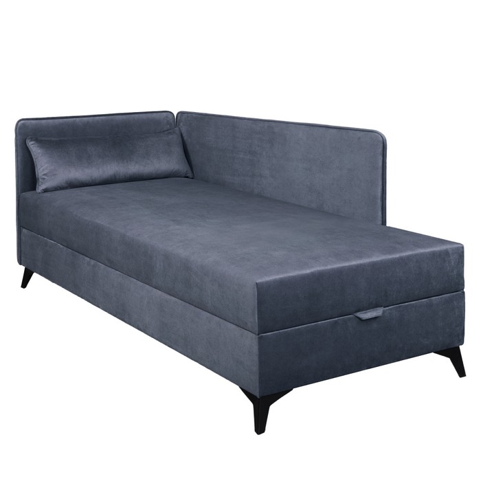 KONDELA Rinun jednolôžková posteľ (váľanda) s úložným priestorom modrá KONDELA Rinun jednolôžková posteľ (váľanda) s úložným priestorom modrá