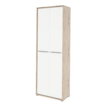 KONDELA Rioma Typ 5 2D šatníková skriňa san remo / biela