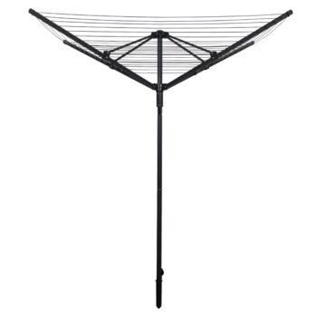 KONDELA Rotary New Typ 3 záhradný sušiak na bielizeň čierna