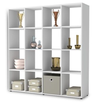 KONDELA Sarah regál biela