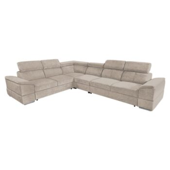 KONDELA Segoria Lux L/P rohová sedačka s rozkladom béžová