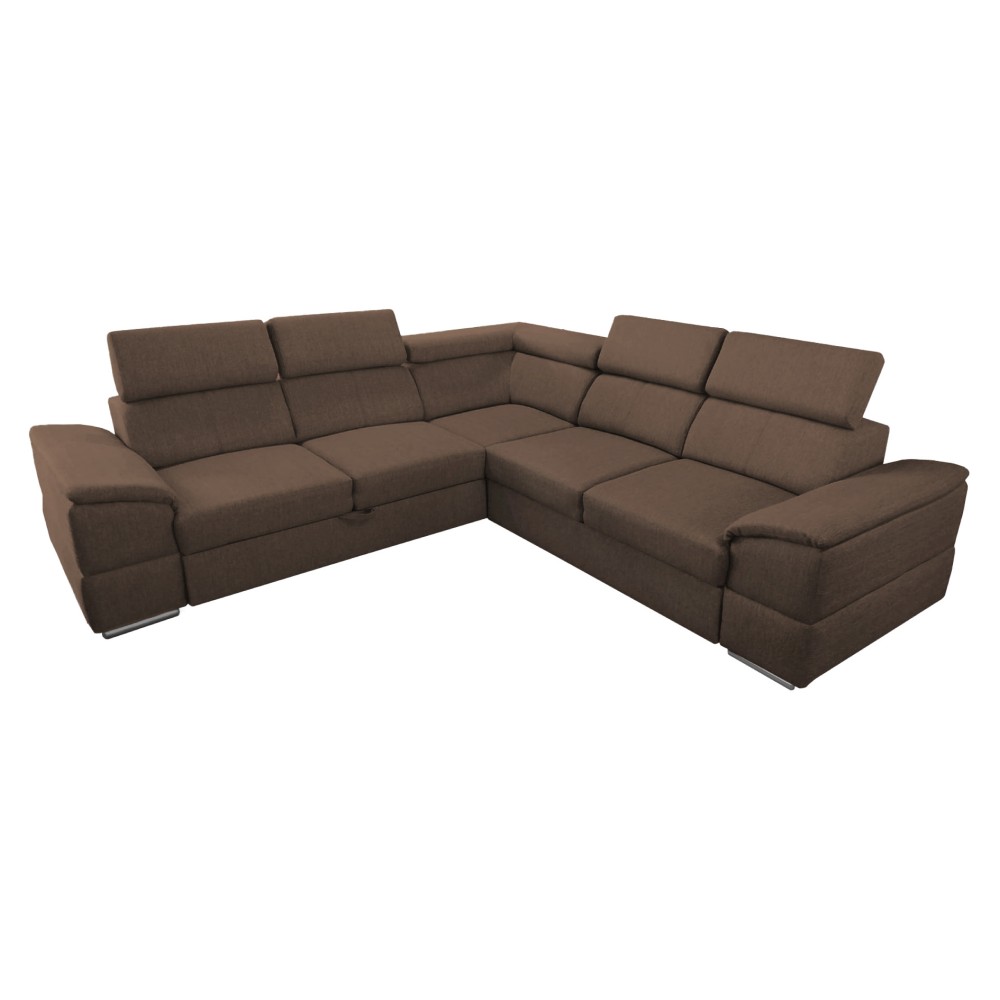 KONDELA Segoria Lux L/P rohová sedačka s rozkladom hnedá KONDELA Segoria Lux L/P rohová sedačka s rozkladom hnedá