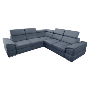 KONDELA Segoria Lux L/P rohová sedačka s rozkladom sivá