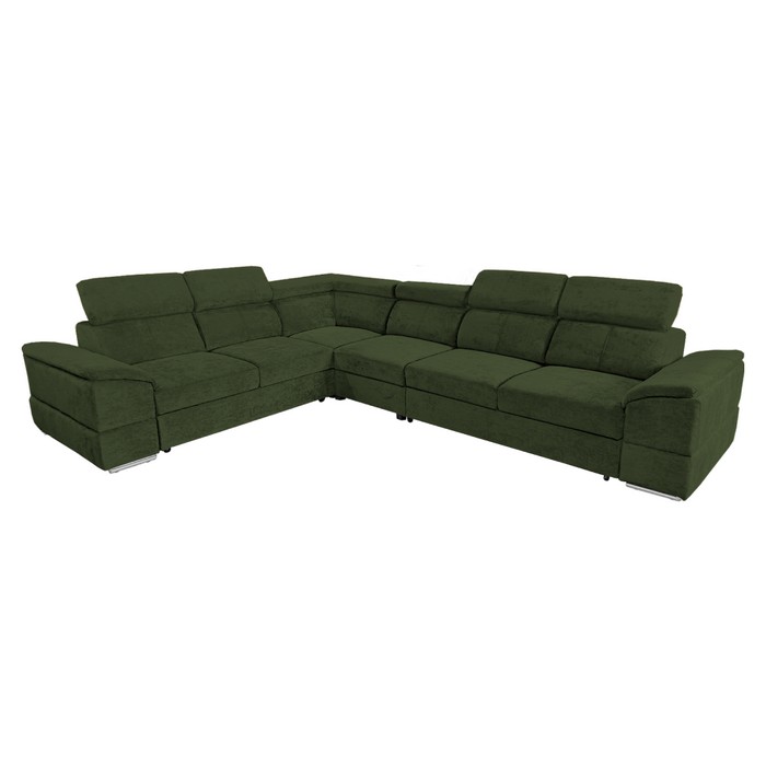 KONDELA Segoria Lux L/P rohová sedačka s rozkladom tmavozelená KONDELA Segoria Lux L/P rohová sedačka s rozkladom tmavozelená