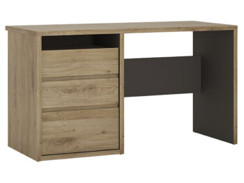 KONDELA Sheldon Typ 80 písací stôl dub shetland