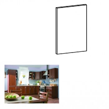 KONDELA Sicilia dvierka na umývačku 44,6x57 cm orech Milano