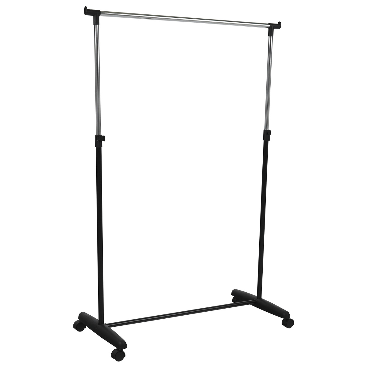 KONDELA Soren pojazdný vešiak chróm / čierna KONDELA Soren pojazdný vešiak chróm / čierna