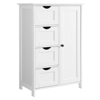 KONDELA Stormi jednodverová skrinka biela