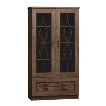 KONDELA Tedy T8 vitrína dub lefkas