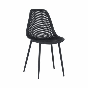 KONDELA Tegra jedálenská stolička čierna
